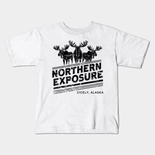 Northern Exposure distressed effect Kids T-Shirt